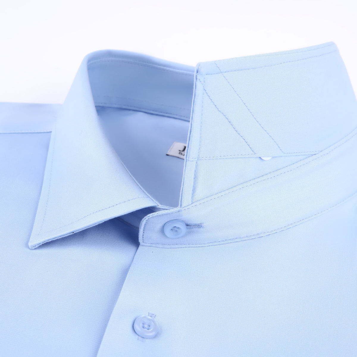 JOFELLI Bamboo Technology Powder Blue Stretch Wrinkle-free Long Sleeve Button Down