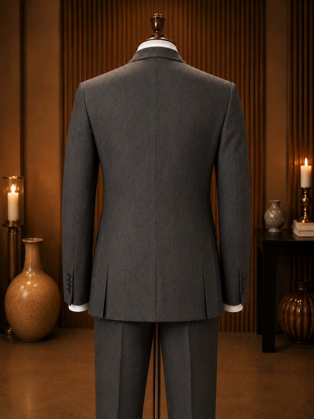 Montefino Solid Grey Suit (2-Piece Set) Classic Fit