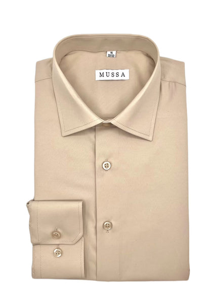 Mussa Men's Dress Shirt - Champagne