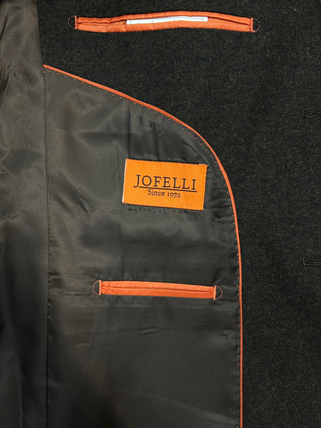 Jofelli Dark Brown Modern Fit 3 Piece Tweed Suit