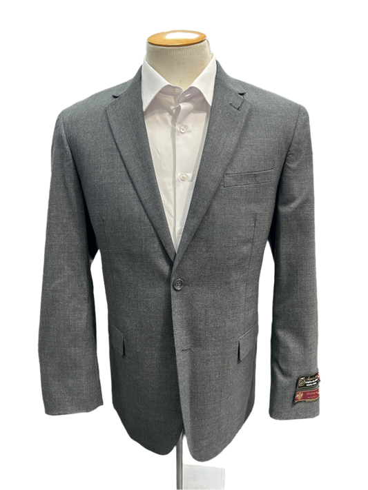 Montefino Solid Light Grey Suit (2-Piece Set) Regular Fit