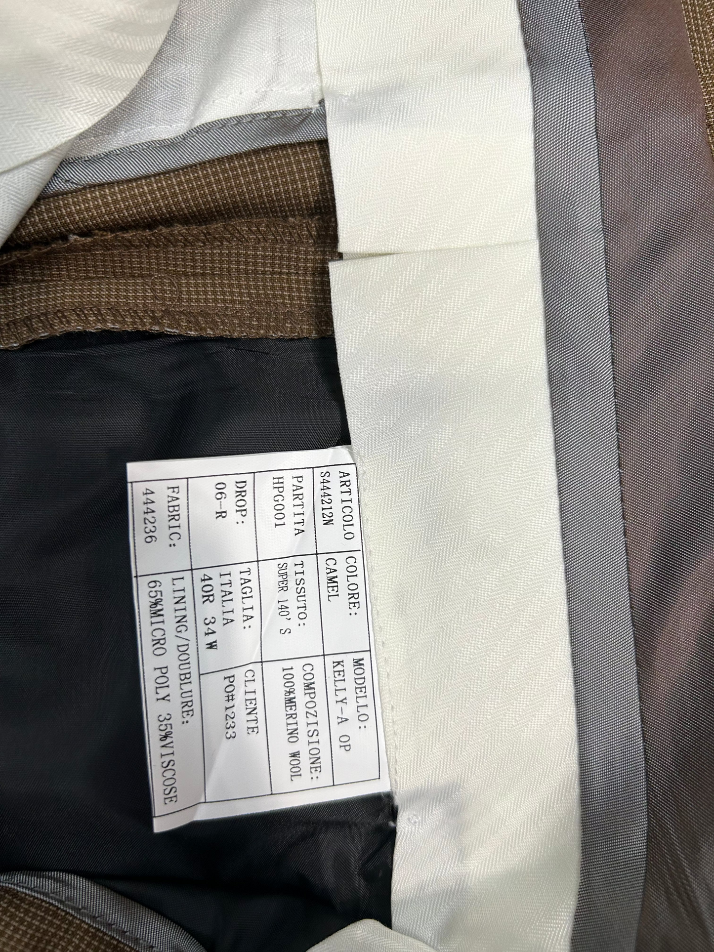 Pronto Moda Mocha Brown Wool Suit (2-piece set) Regular Fit