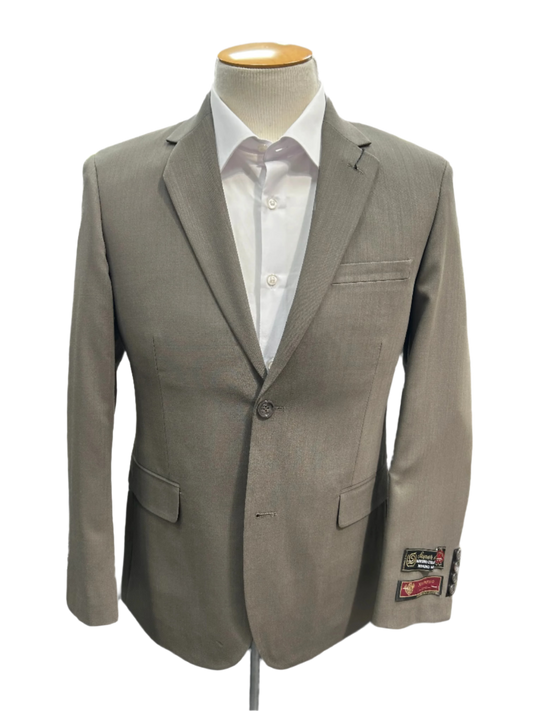 Montefino Stone 2-Piece Regular Fit Wool Suit