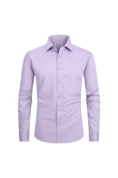 JOFELLI Bamboo Technology Lavender Stretch Wrinkle-free Long Sleeve Button Down