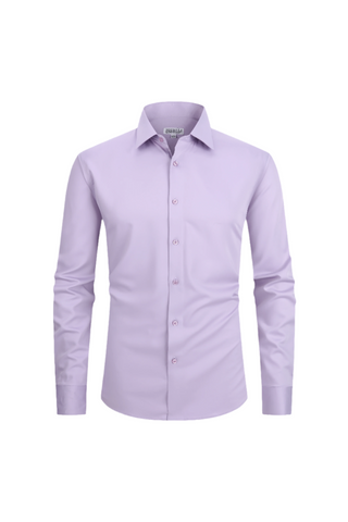 JOFELLI Bamboo Technology Lavender Stretch Wrinkle-free Long Sleeve Button Down