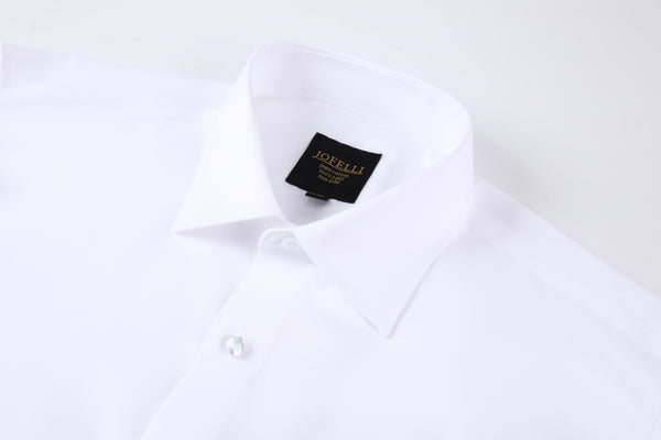 Jofelli White 100% 2-Ply Cotton Non Iron Long Sleeve Button Down