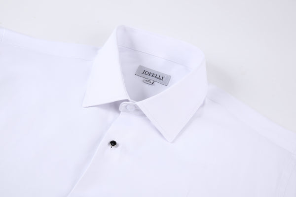 JOFELLI Tuxedo Convertible Dress Shirt - White