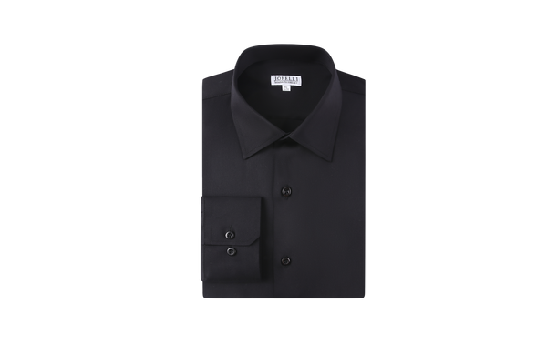 JOFELLI Bamboo Technology Black Stretch Wrinkle-free Long Sleeve Button Down