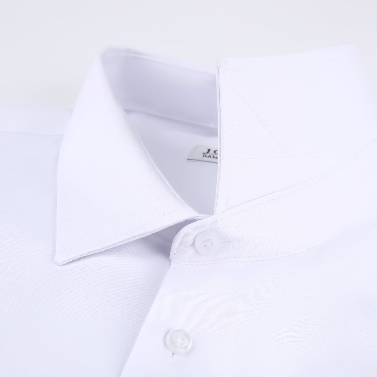 JOFELLI Bamboo Technology White Stretch Wrinkle-free Long Sleeve Button Down