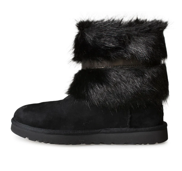 Classic Buckle Mini Suede Boots
