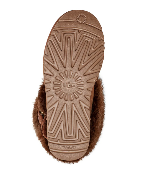 Classic Buckle Mini Suede Boots